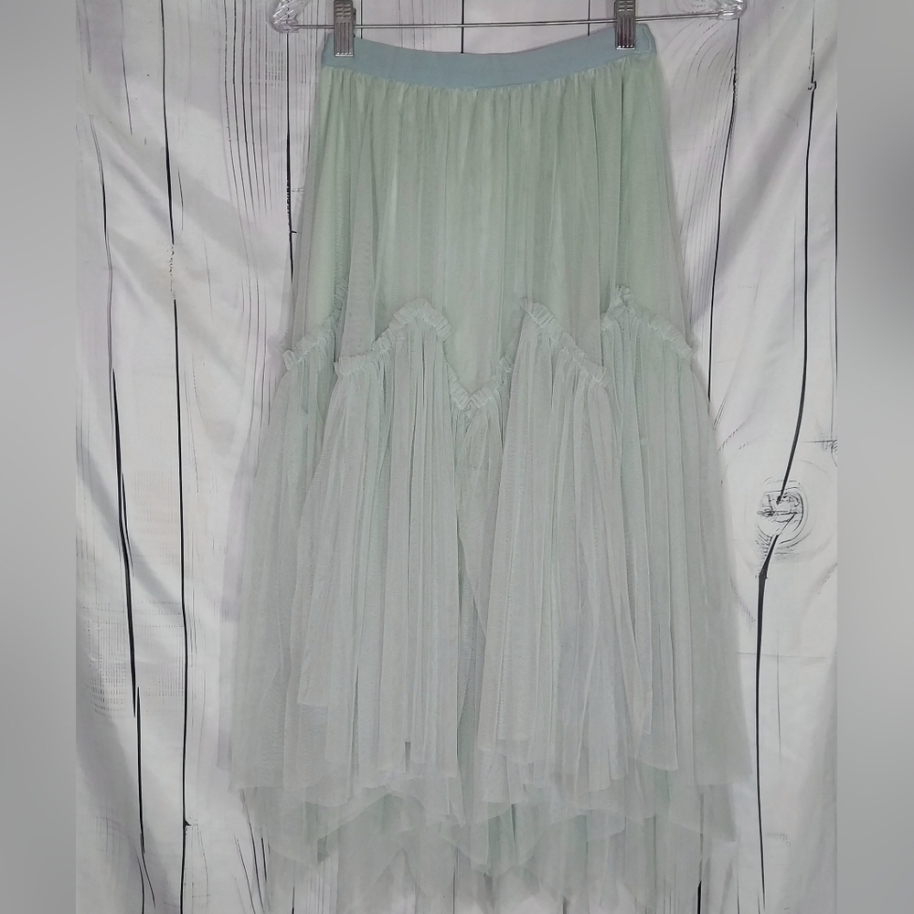 Mint Green Tulle Fairy Skirt - Picture 2 of 7